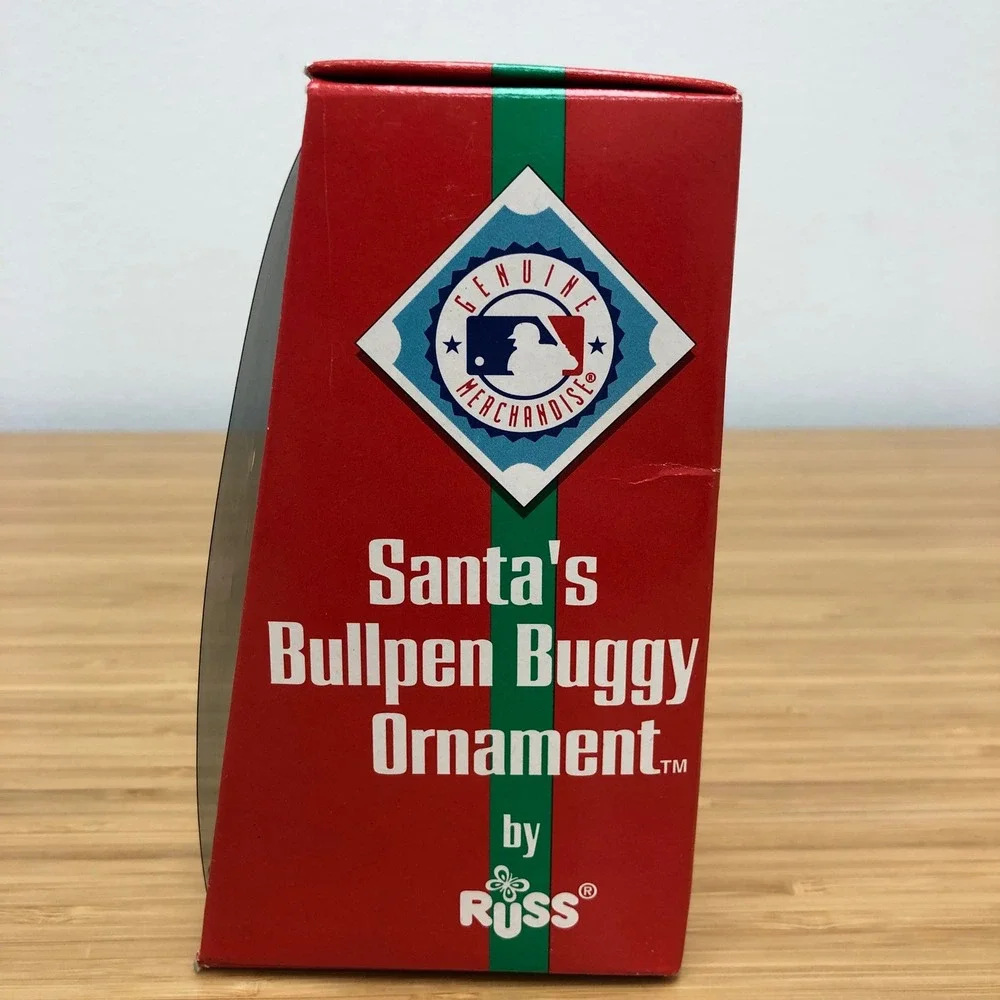 Russ Ornament Chicago White Sox Black Santa Bullpen Buggy MLB